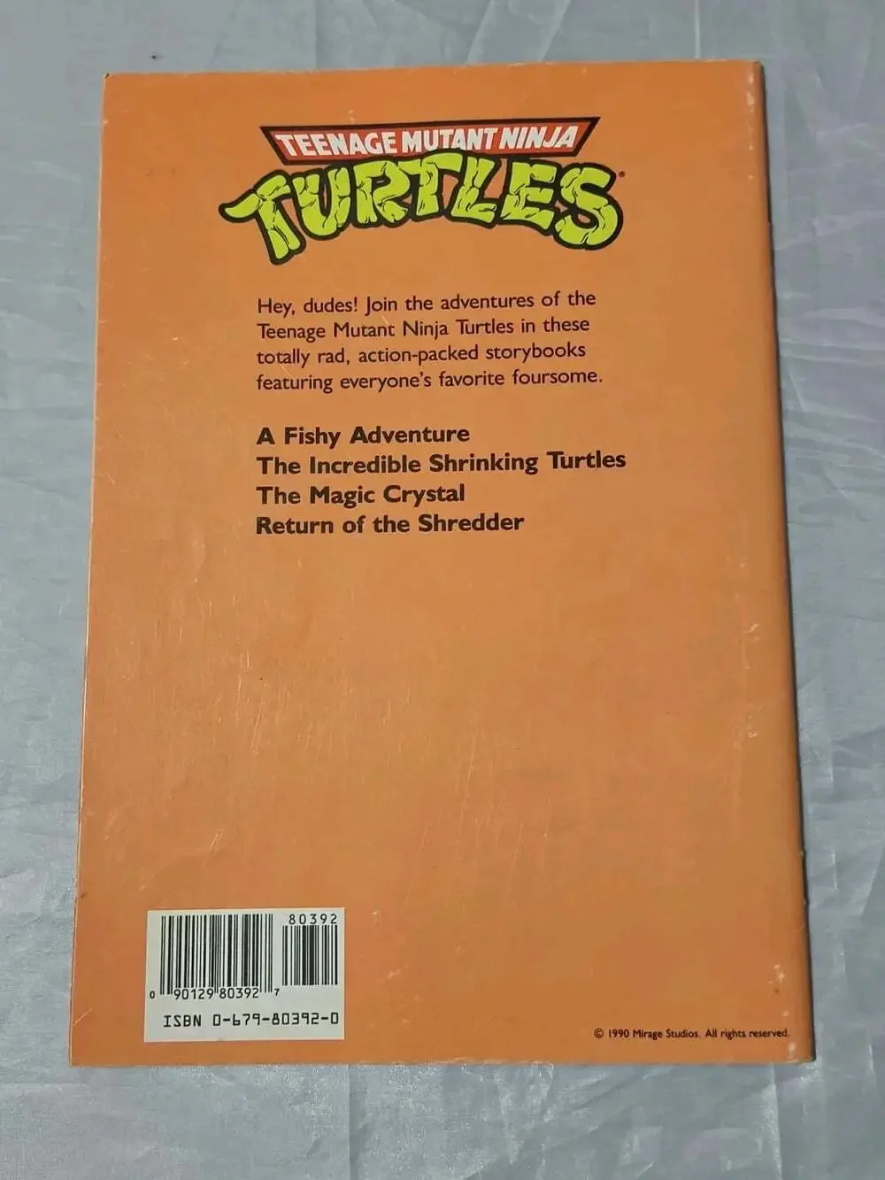 Teenage Mutant Ninja Turtles Lot Of 8 PB Books 1990 Random House Illus